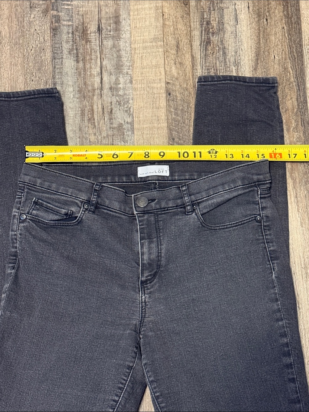 Loft Black Skinny Jeans Women’s Size 10 30 - Picture 3 of 5